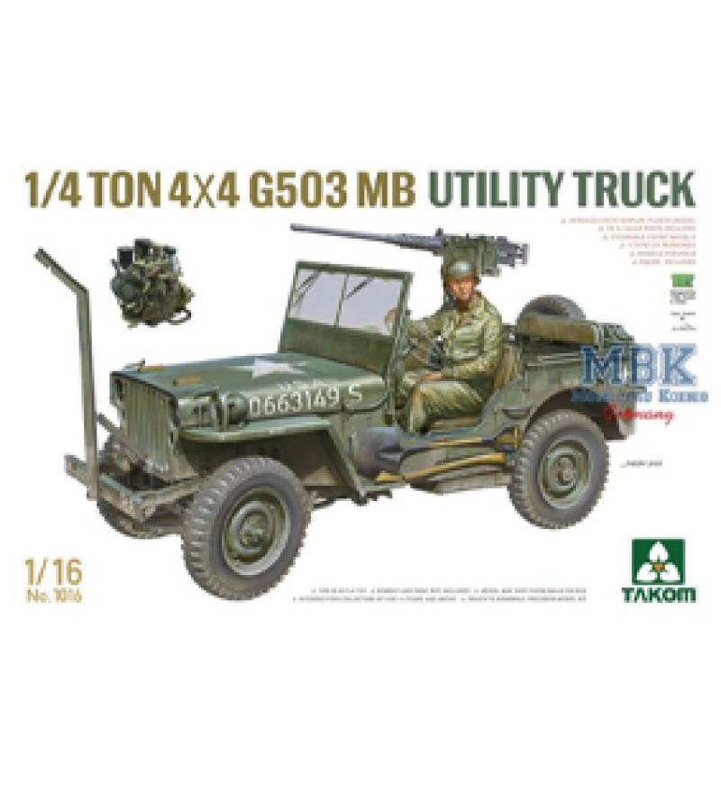 1:16 ¼- Ton 4×4 G503 MB UTILITY TRUCK JEEP