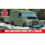 1:76 LWB LAND ROVER (HARD TOP) & TRAILER