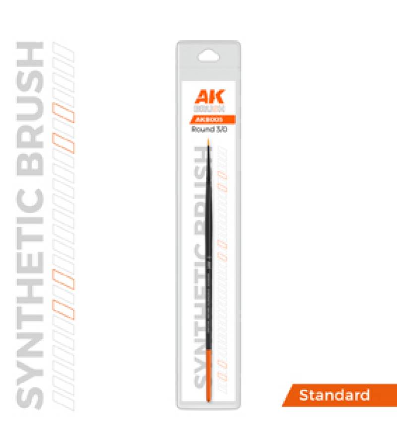 AK SYNTHETIC BRUSH ROUND 3/0
