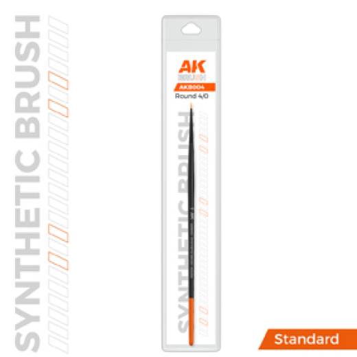 AK SYNTHETIC BRUSH ROUND 4/0