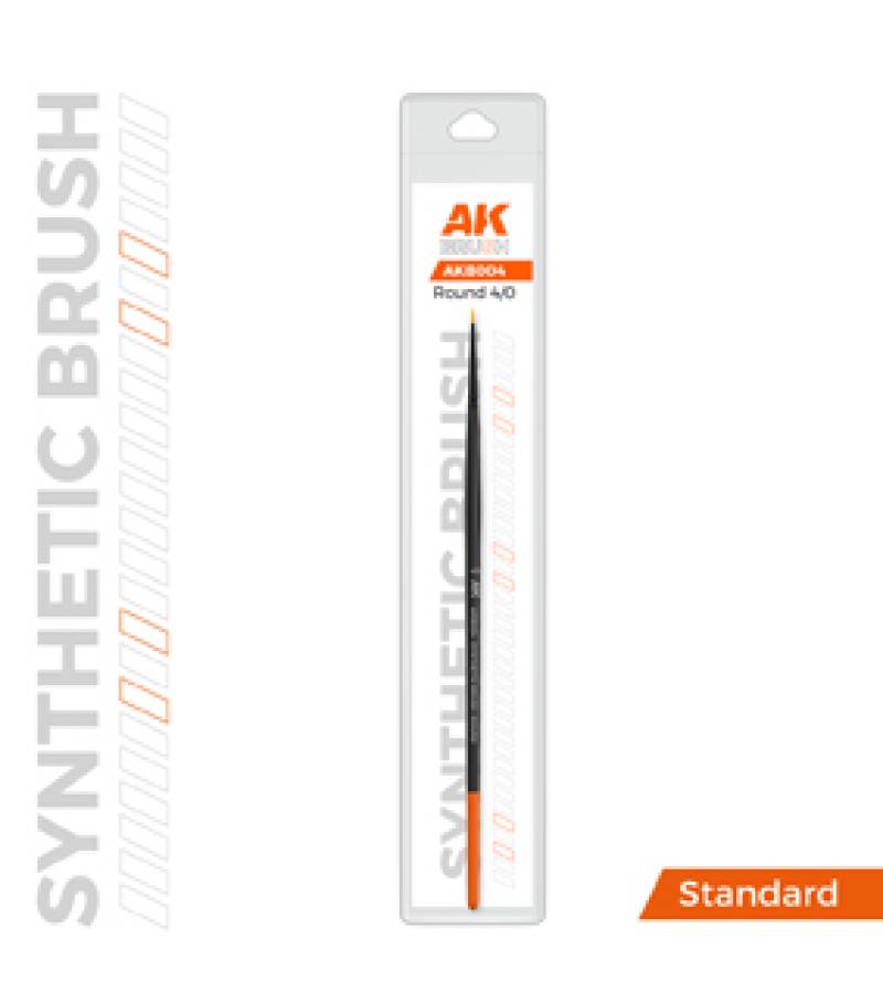AK SYNTHETIC BRUSH ROUND 4/0