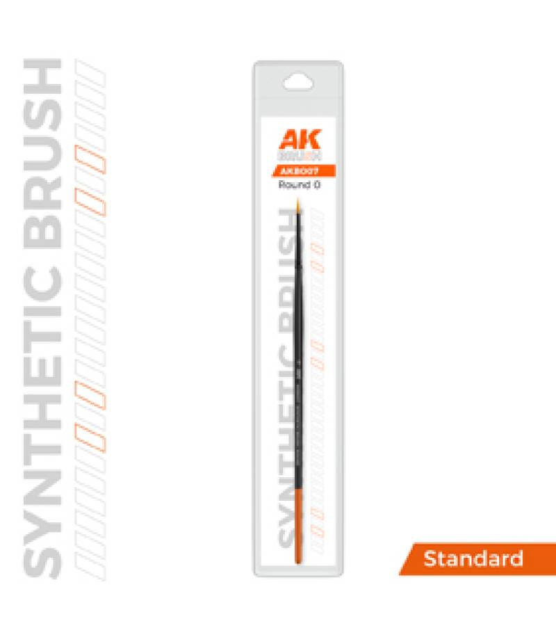 AK SYNTHETIC BRUSH ROUND 0