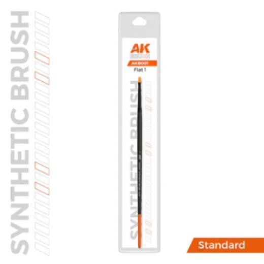 AK SYNTHETIC BRUSH FLAT 1