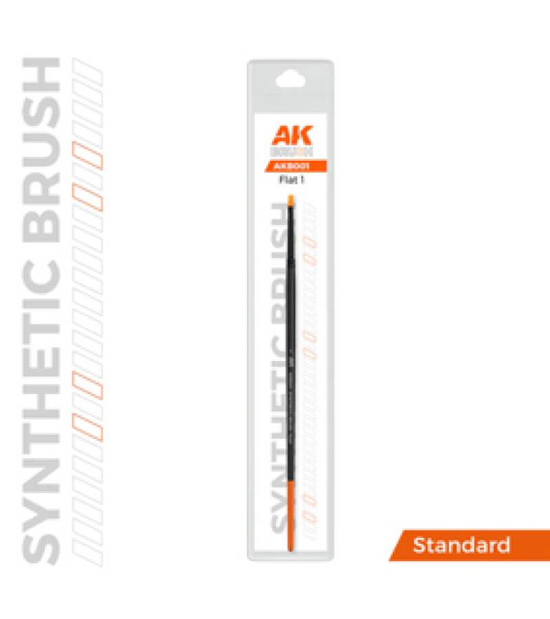 AK SYNTHETIC BRUSH FLAT 1