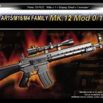 1:3 AR15/M16/M4 FAMILY-MK 12 MOD 0/1 GUN