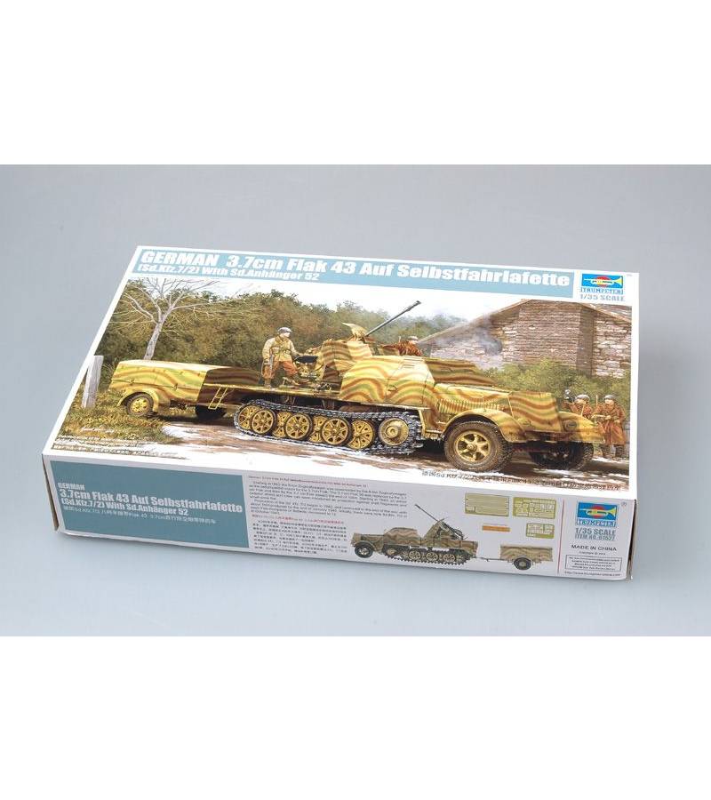 1:35 GERMAN 3.7CM FLAK AUF SELBSTFAHRLAFETTE