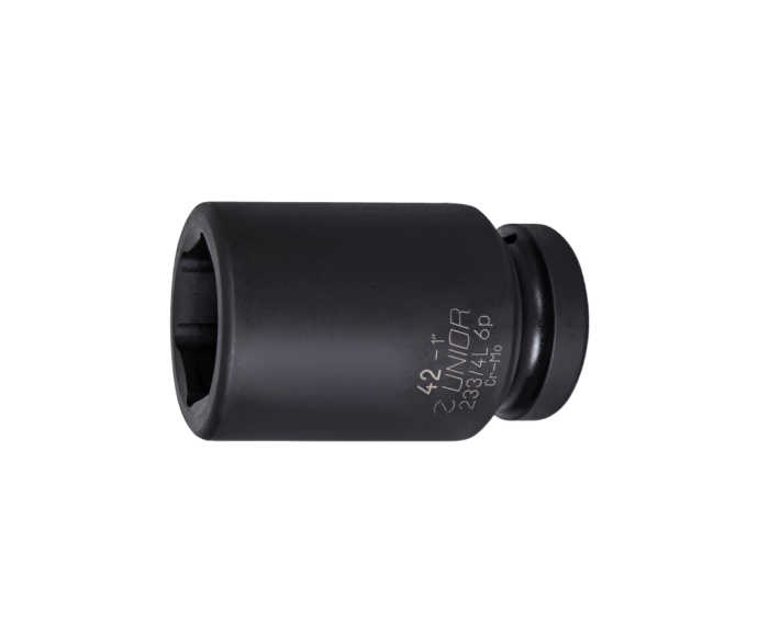 Impact socket 1", long type, 6 point 24mm
