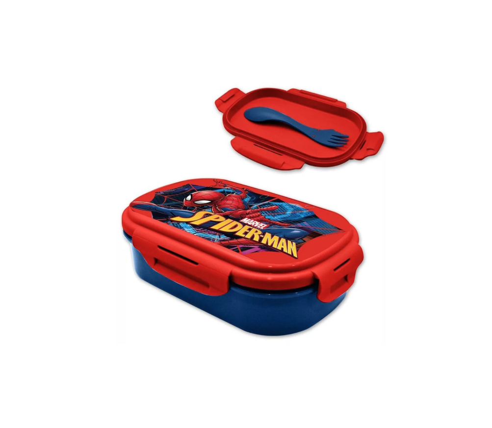 Skater ONWR1-A Round Lunch Box, 16.9 Fl Oz (500 Ml), With Fork, Gudetama Face