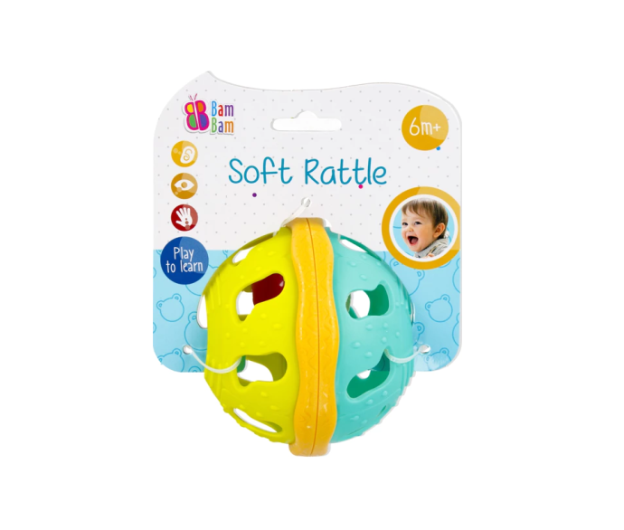 Bam Bam Soft Rattle