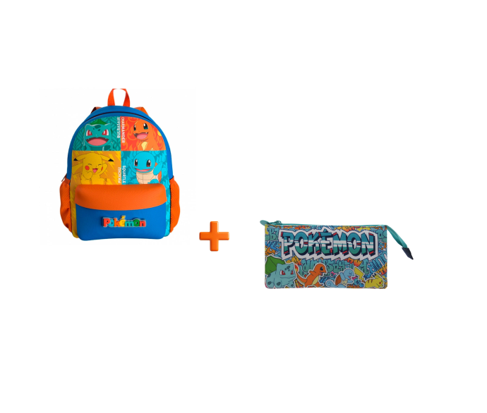 Pokemon Backpack 40cm and Pencil Case Combo