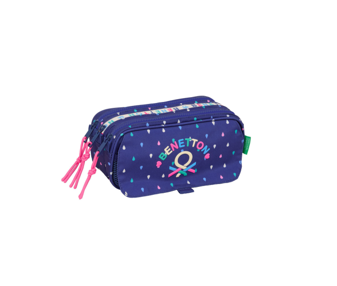 Benetton Triple Pencil Case