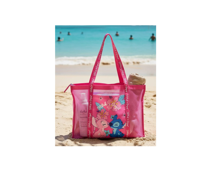 Stitch & Angel Mesh Beach Bag