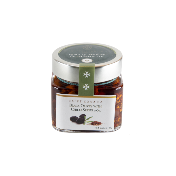 Black Olives With Chilli Seeds