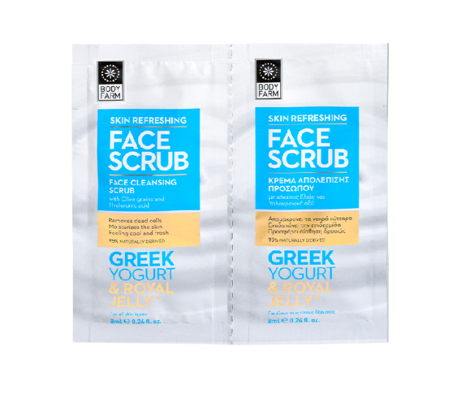 GREEK YOGURT & ROYAL JELLY FACE CLEANSING SCRUB 2 X 8ml