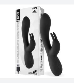 TARDENOCHE NOIR INJECTED LIQUID SILICONE VIBRATOR 2 USB MOTORS