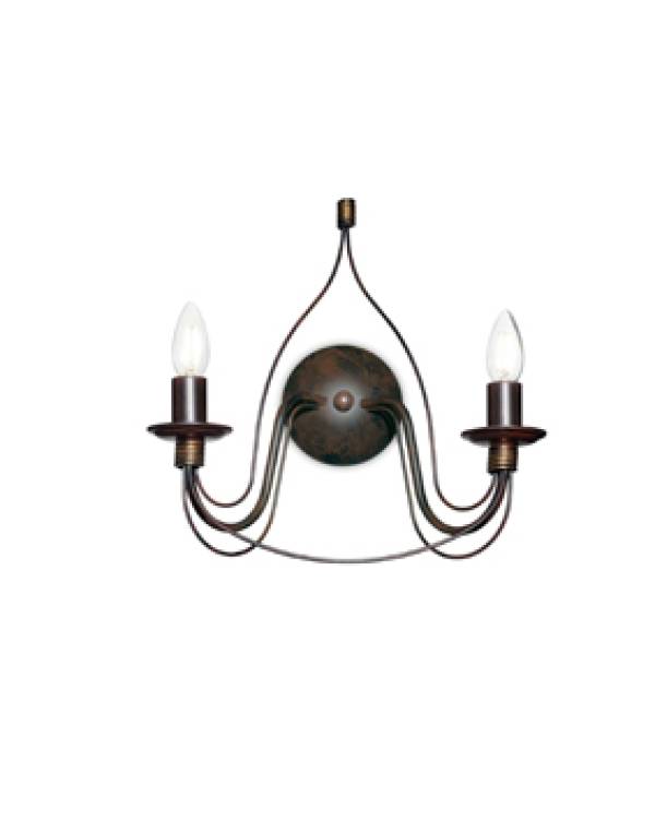 WALL CORTE AP2 2x40w E14 RUST