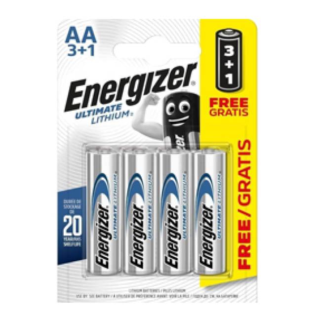 AA LITHIUM 1.5V ENERGIZER BATTERY (Px4)