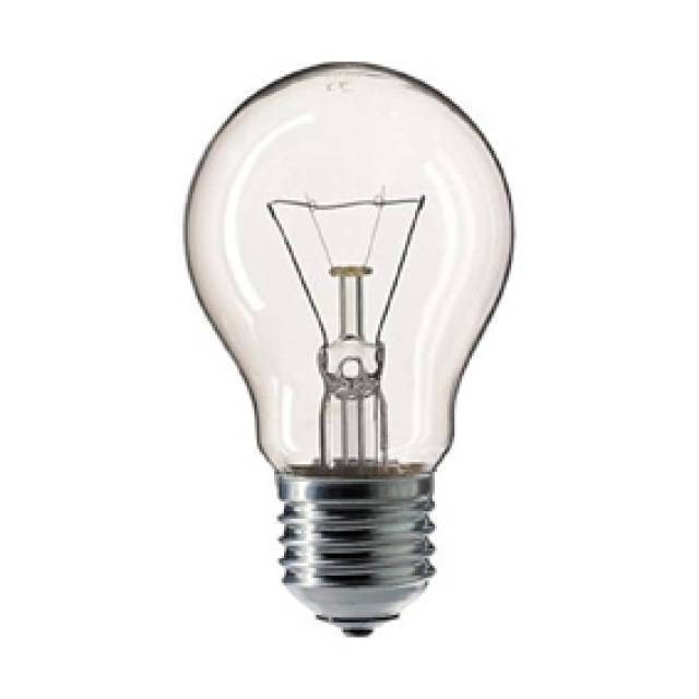 24V BALLSHAPE CLEAR E27 25W Incandescent Lamp