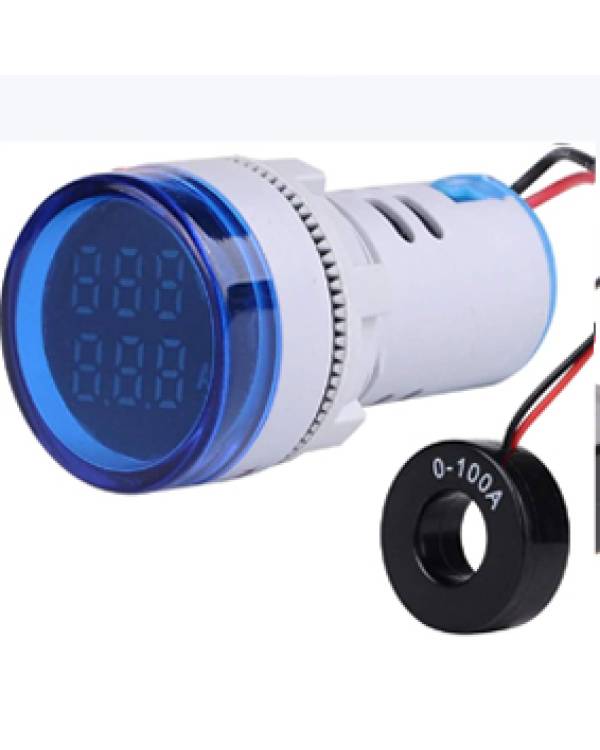 IND.TYPE FREQUENCY METER 0-99Hz 50-265VAC  BLUE