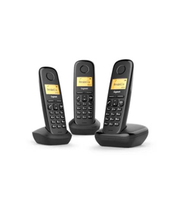CORDLESS TELEPHONE SET A170 BLK TRIPEL