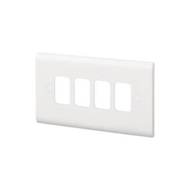 MK GRID ESSENTIALS FRONT PLATE EMPTY 4G 6x3 (Bx10)