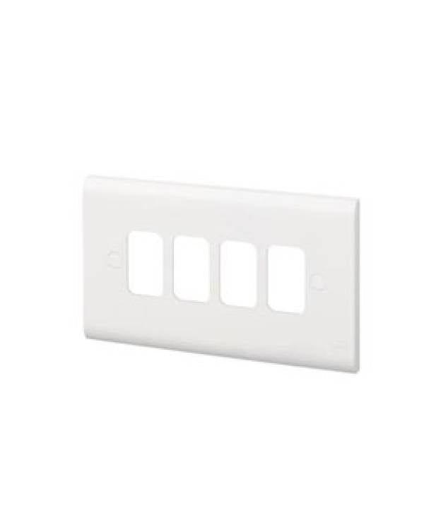 MK GRID ESSENTIALS FRONT PLATE EMPTY 4G 6x3 (Bx10)