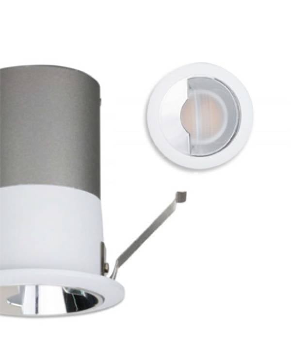 REC DOWNLIGHT LED RND FIXED 8w WALL WASH 3000K WHT