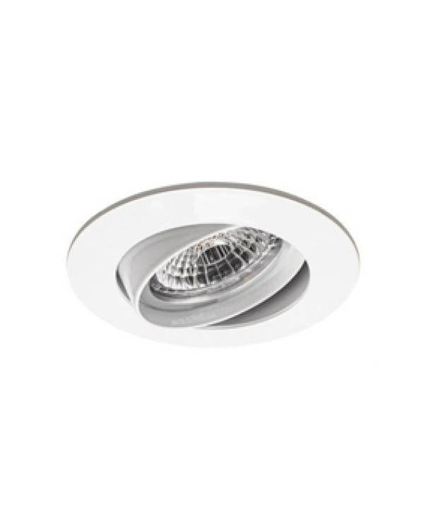 REC DOWNLIGHT RND ADJ GU10 230V WHT