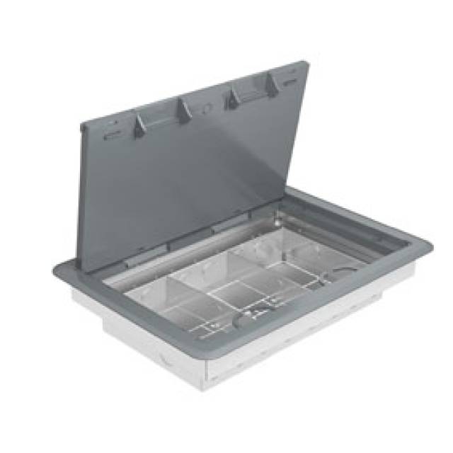 FLOOR BOX EMPTY 3 COMPARTMENT