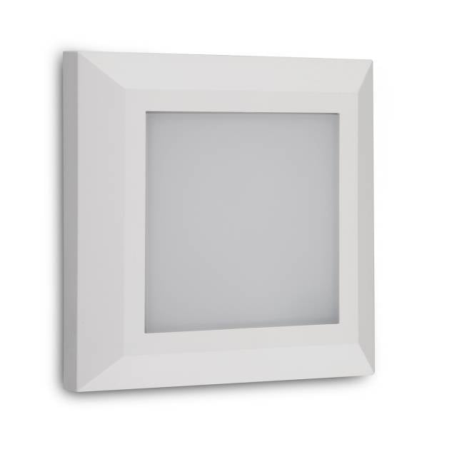 LED PLAIN SURF SQ 3W 230V IP65 4000K WHT (Bx20)