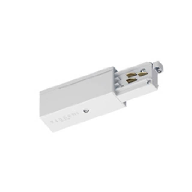 L WHITE END FEED POLARITY RIGHT/EARTHING LEFT