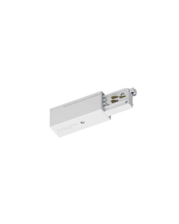 L WHITE END FEED POLARITY RIGHT/EARTHING LEFT