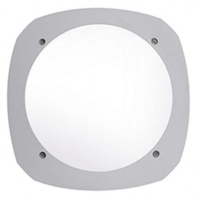 STUCCHI SQ B/HEAD E27 23w IP66 GRY