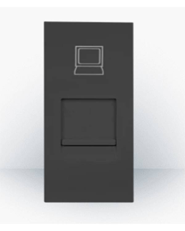 NOEN RJ45 Cat5e SOCKET SINGLE MODULE BLK