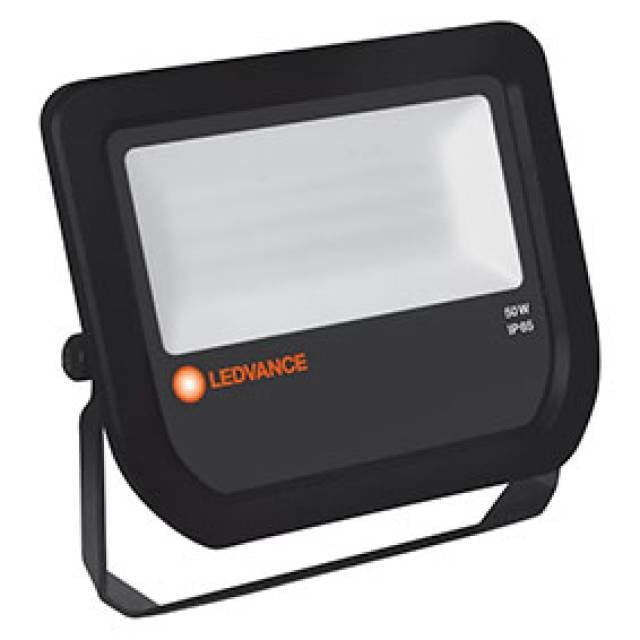 LED FLOOD 240V 4000k 5500lm IP65 BLK 50W