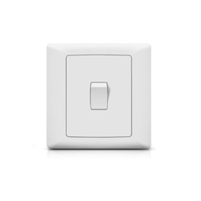 FOXGLO EB WHITE SWITCH FLUSH BELL PUSH (Bx100)