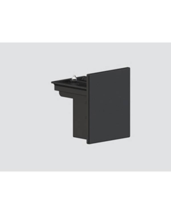 BLACK END CAP for TRACK w/LOCKING SCREW