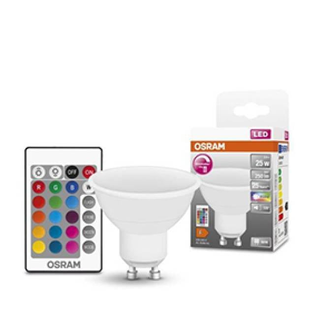 LED GU10 PAR16 25 RGB 2.9W 230V 120° 827 250lm Bx4