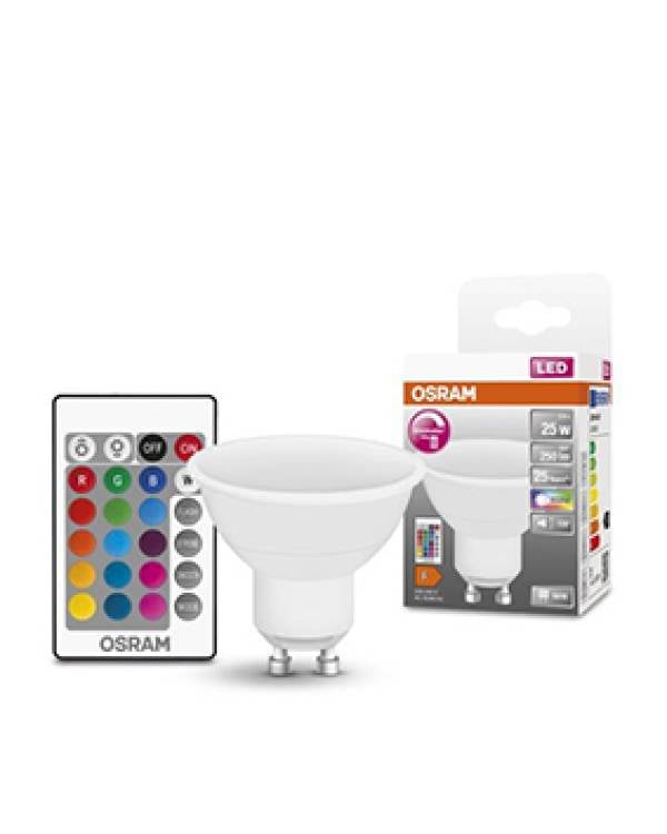 LED GU10 PAR16 25 RGB 2.9W 230V 120° 827 250lm Bx4