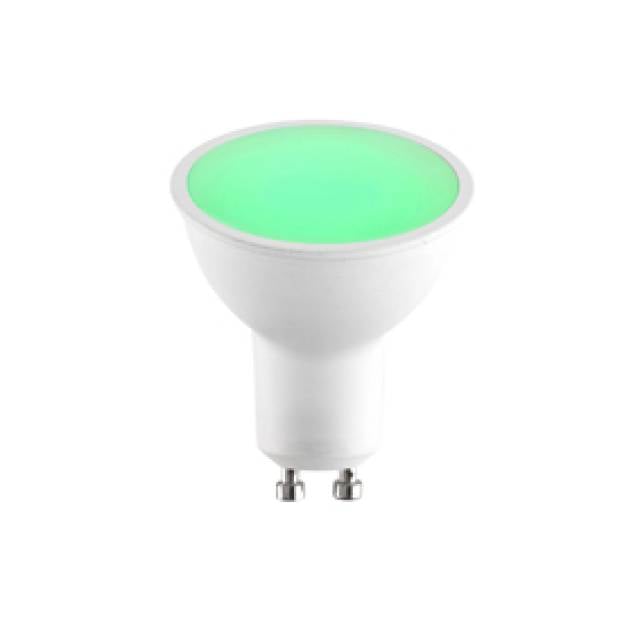 LED GU10 PAR16 7W GREEN 220lm