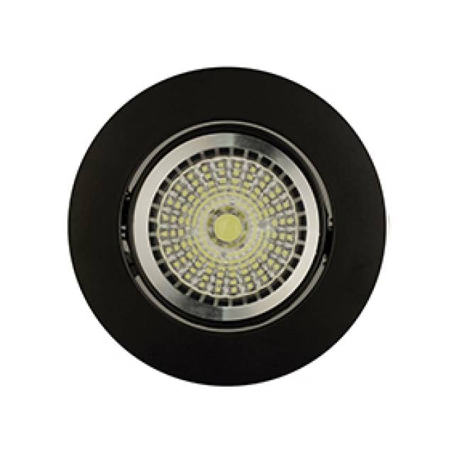 REC DOWNLIGHT RND ADJ GU10  50w BLK