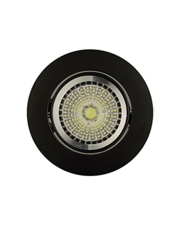 REC DOWNLIGHT RND ADJ GU10  50w BLK
