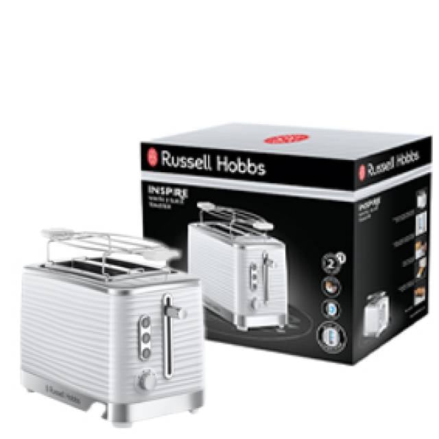 RH INSPIRE TOASTER 2 SLICE 1050W WHITE