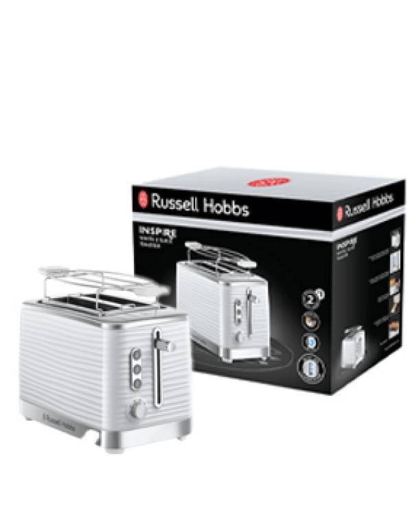 RH INSPIRE TOASTER 2 SLICE 1050W WHITE