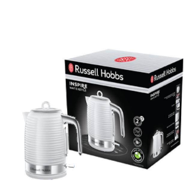 RH INSPIRE  CORDLESS JUG Kettle 1.7L 3Kw WHT