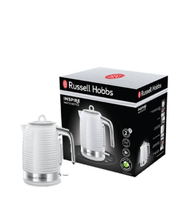 RH INSPIRE  CORDLESS JUG Kettle 1.7L 3Kw WHT