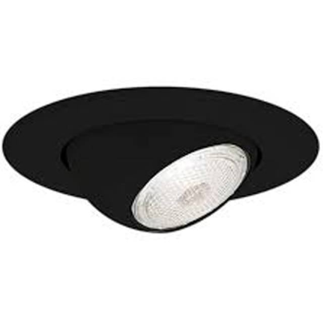 REC DOWNLIGHT RND EYEBALL GU10 BLK