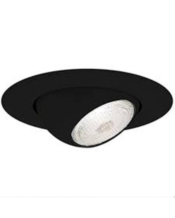 REC DOWNLIGHT RND EYEBALL GU10 BLK