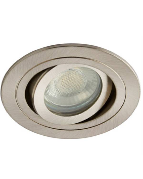 REC DOWNLIGHT ADJ RND GU10 IP65 SATIN CHROME