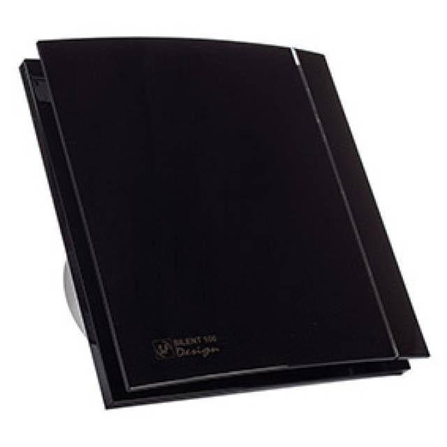 WC SILENT 100 CZ 8W 230V DESIGN-3C BLK 100mm Ø
